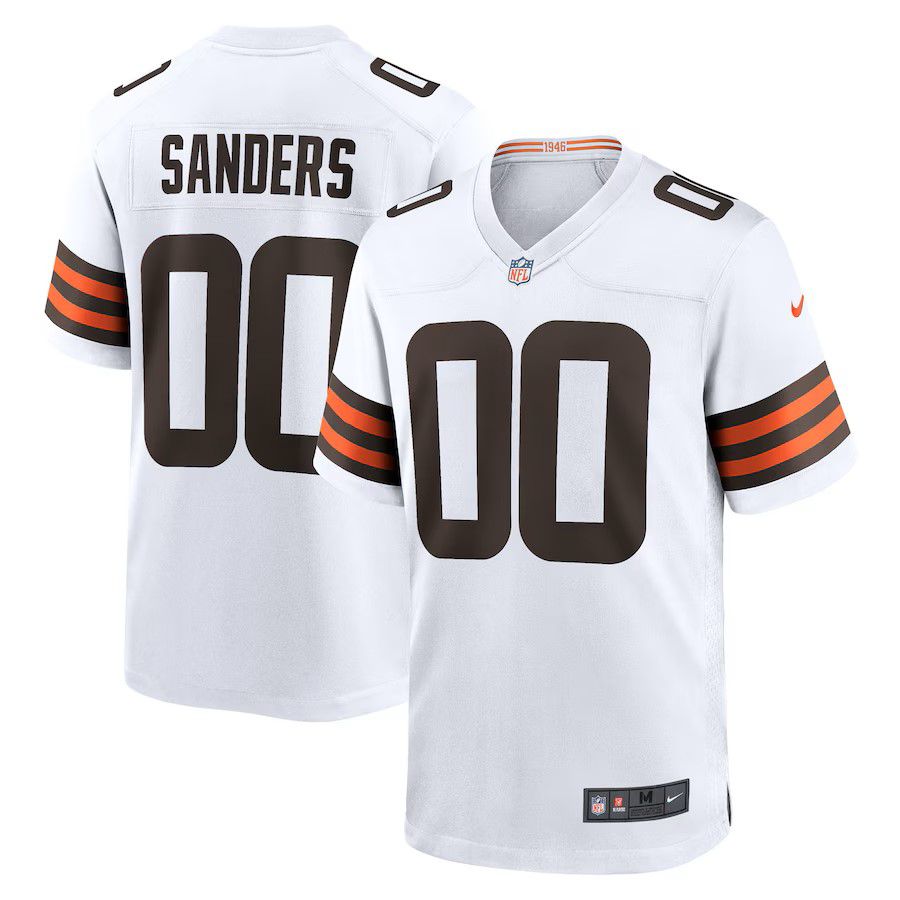 Men Cleveland Browns #00 Shedeur Sanders Nike White 2025 NFL Draft Game Jersey->cleveland browns->NFL Jersey